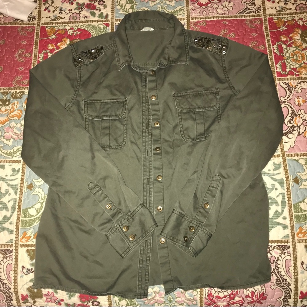 Embellished military jacket